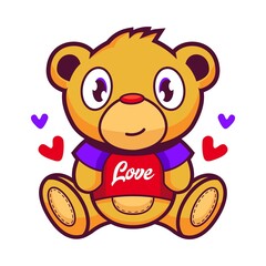 teddy bear with heart