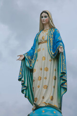 Virgin Mary catholic religious our lady of grace statue 