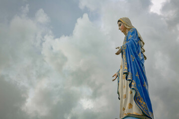 Fototapeta premium our lady of grace catholic religious Virgin Mary statue