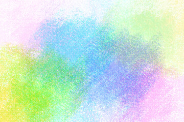 カラフルなパステルカラー　オイルパステルの背景
