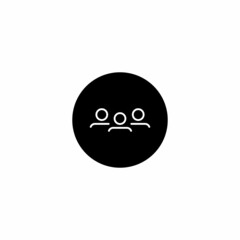 People Icon Vector. Group, Team Sign Symbol for Web or Mobile App