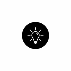 Light Bulb, Idea, Inspiration Icon Sign Symbol