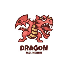 Illustration vector graphic of Dragon, good for logo design