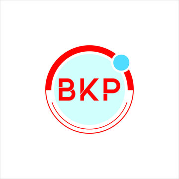 BKP letter logo creative design. BKP unique design