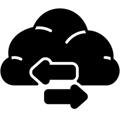 data transfer glyph icon