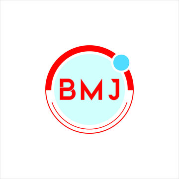 BMJ letter logo creative design. BMJ unique design