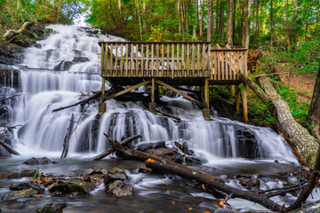 A beautiful shot of Trahlyta falls in Georgia