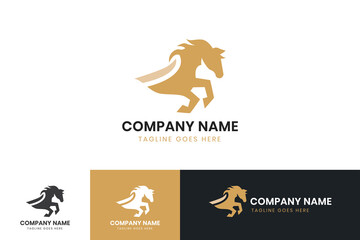 Horse logo template design. Horse vector icon design.