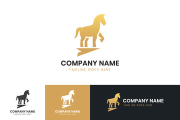 Horse logo template design. Horse vector icon design.