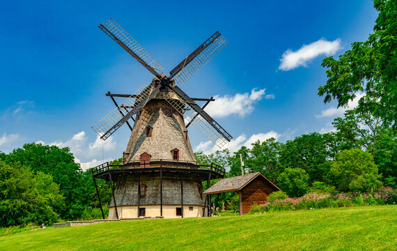 A beautiful shot of Fabyan Windmill in Geneva