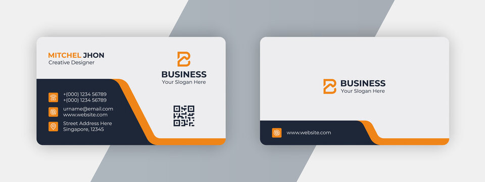 Modern Creative And Clean Business Card Design Template, Visiting Card	