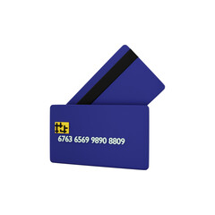 3d rendering Credit card icon
