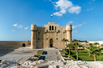 Citadel of Qaitbay, built from the ruins of the Lighthouse of Alexandria seven wonders of the world...