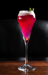 berry mocktail in the bar