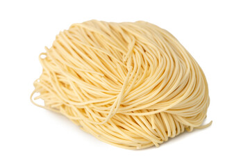 dry noodles isolated on white background, traditional food