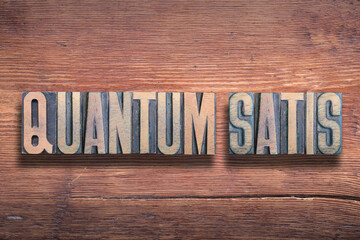 Quantum Satis wood