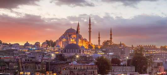 Fototapeta premium Beautiful view on Hagia Sophia in Istanbul, Turkey from top view