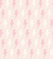 Seamless pattern of electric lightning figures in pastel tones - 485980624