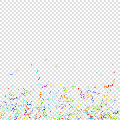 Color serpentine carnival red spiral ribbon curly