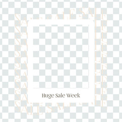 Flat fashion collection Social media template