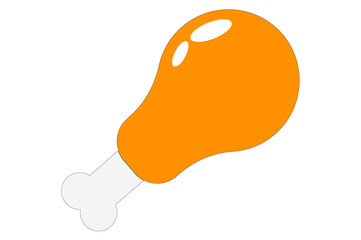 Leg Piece Isolated Vector Illustration which can be easily Download