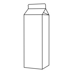 Vector illustration of milk packaging