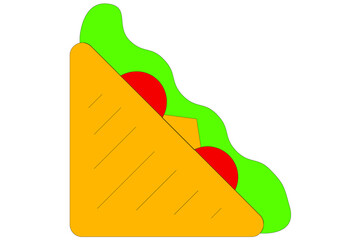 Sandwich Isolated Vector Illustration which can be easily Download