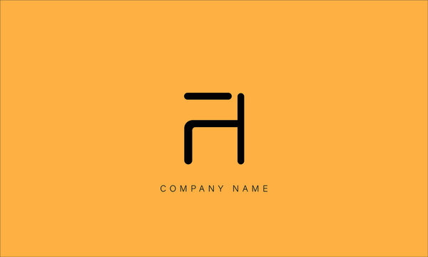 FH, HF, FH, Letters Logo Monogram