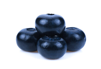 Blueberry on white background.