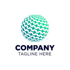 Modern Abstract Circle Technology logo template,Advanced analysis data base Logo symbol. Development of artificial intelligence sign. Abstract innovative high tech logo template. Colorful round