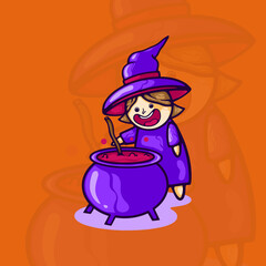 WItch Halloween Character