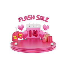 3d rendering Valentines Flash Sale