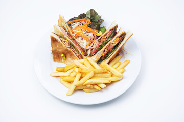 french fries with ketchup