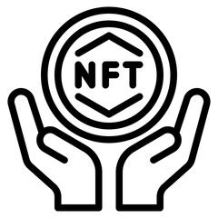 nft outline style icon