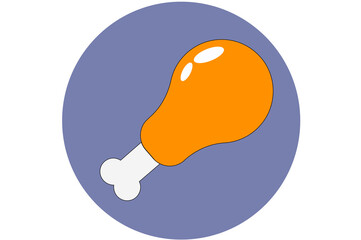 Leg Piece Isolated Vector Illustration which can be easily Download