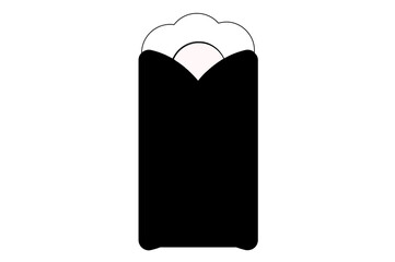 Shawarma Isolated Vector Illustration which can be easily Download