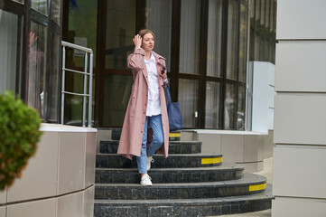 Girl in Trench Coat