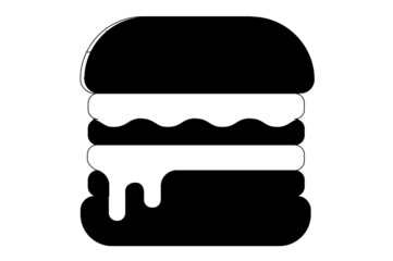 Burger Isolated Vector Illustration which can be easily Download