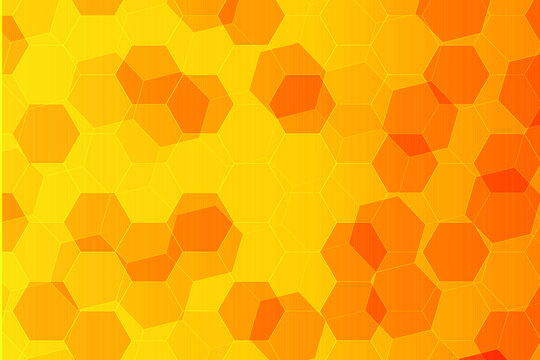 abstract background orange honeycomb bees