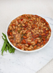 Three bean salad. A popular South African side dish