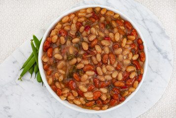 Three bean salad. A popular South African side dish