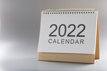 2022 new year calendar, time for change of time, focus on upcoming year