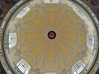 Procida - Particolare della cupola della Chiesa di San Leonardo
