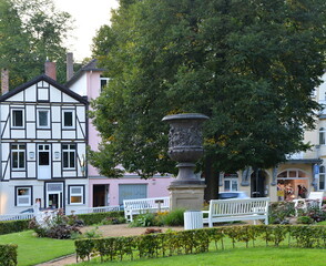 Park in der Kur Stadt Bad Pyrmont, Niedersachsen