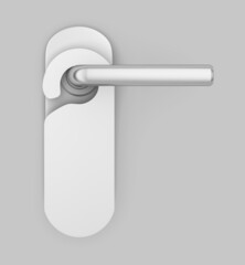 hotel door hanger mockup