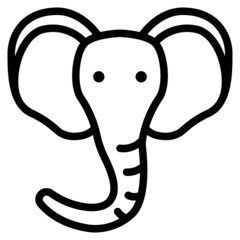 Elephant Icon Illustration