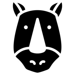 Rhino Icon Illustration
