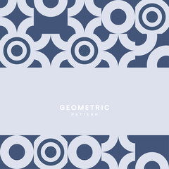 Blue shapes on white background, modern geometrical pattern style. for technology presentation design template, brochure or flyer pattern, or geometric web banner, vector, illustration