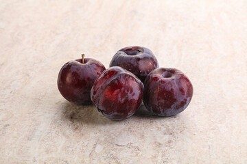 Ripe and sweet purple plum