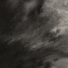 Abstract texture with black mixing paint